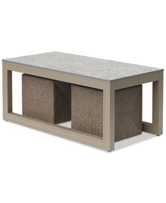 Sonetta Outdoor Seating 3pc Set (Coffee Table & 2 Cubes), Created for Macy's