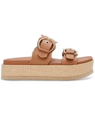 Serpent Double Band Footbed Platform Sandals
