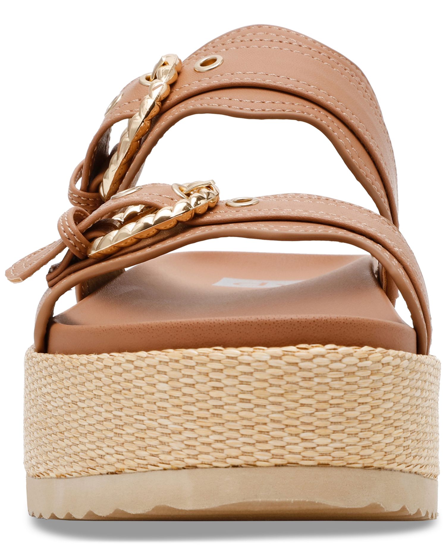 Women's Serpent Double Band Footbed Platform Sandals