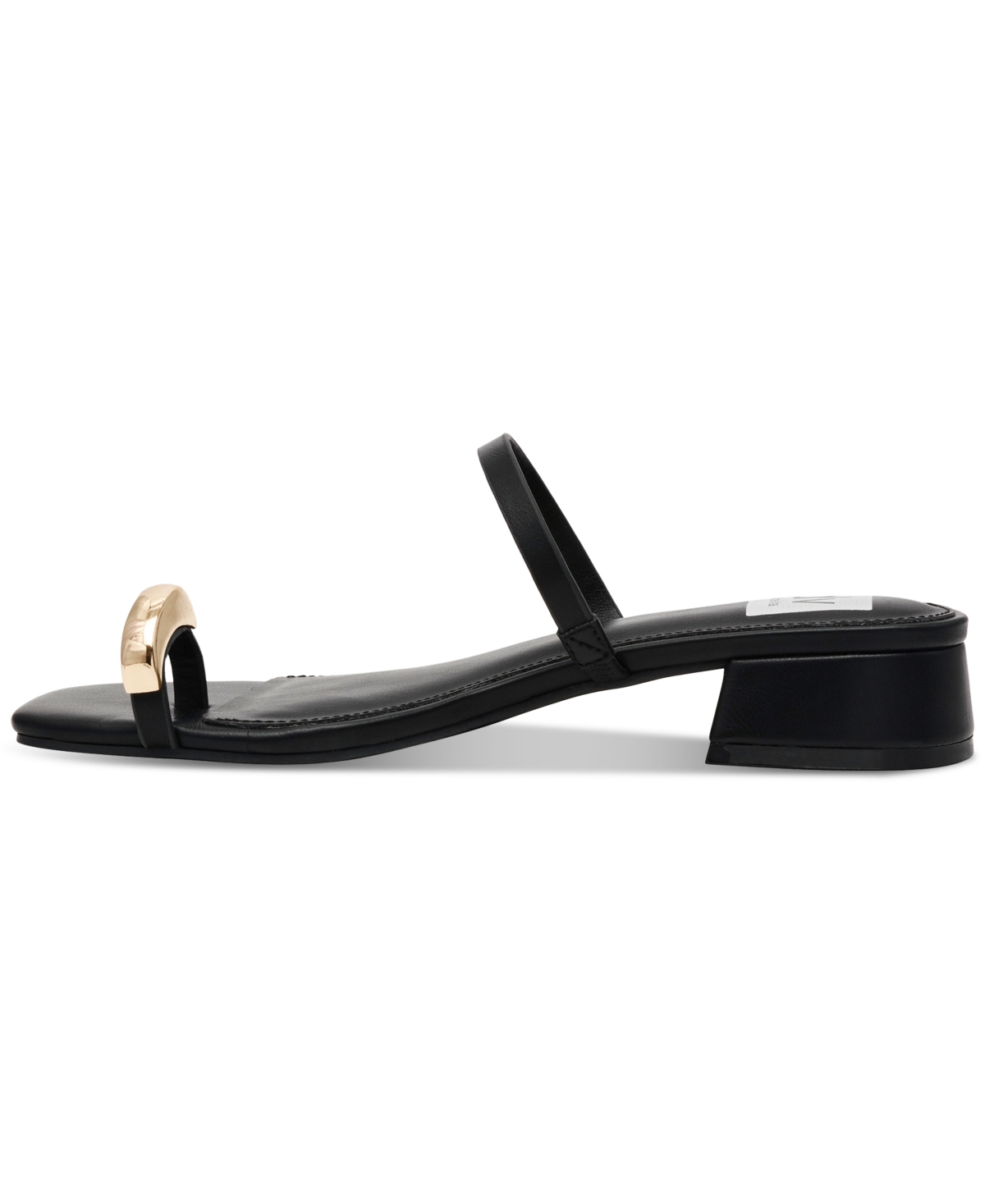 Dv Dolce Vita Women's Narra Toe-ring Block-heel Dress Sandals In Black