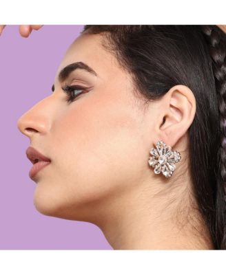 Cristal Flora Stud Earrings