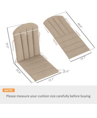4PCS Adirondack Chair Cushion, Outdoor Chair Cushions,
