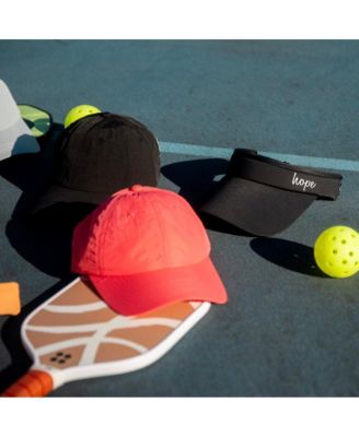 Women's Adjustable Band Sport Visor - Black