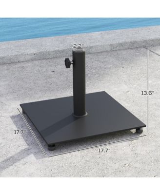 Square Patio Umbrella Base, 29 lbs Metal Umbrella Sd,