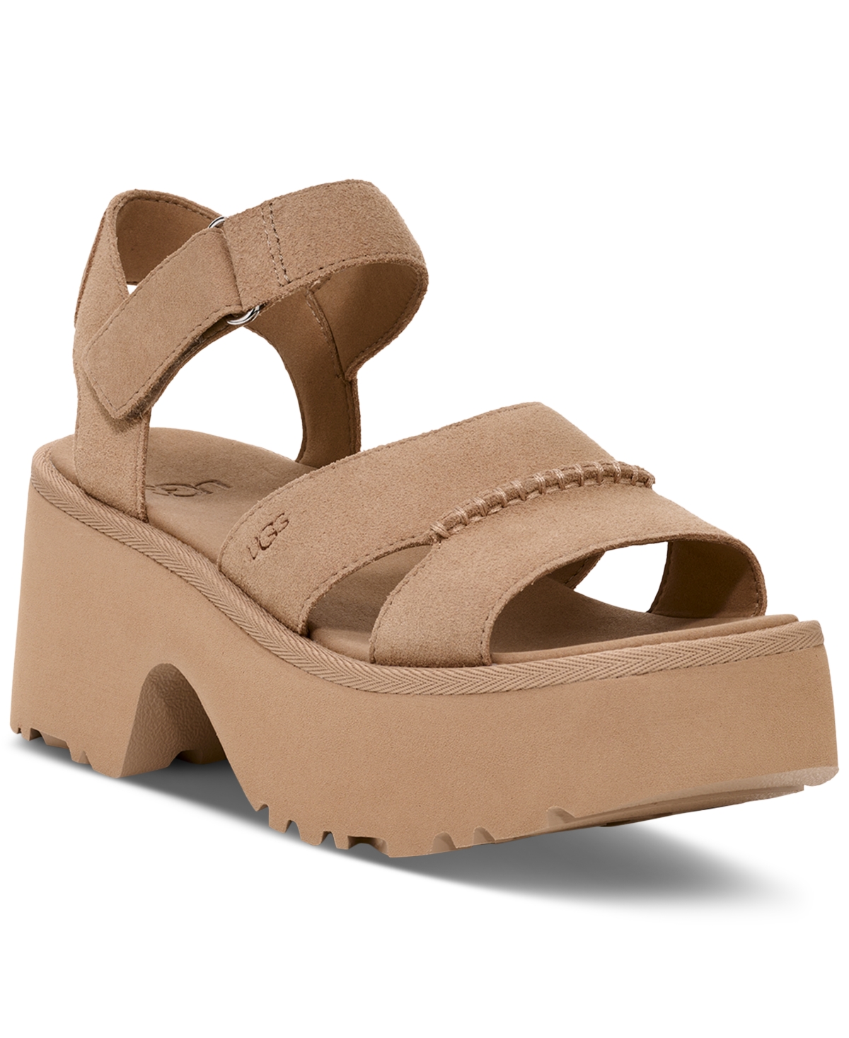Ugg Women's New Heights Ankle Strap Platform Sandals In Mustard Seed