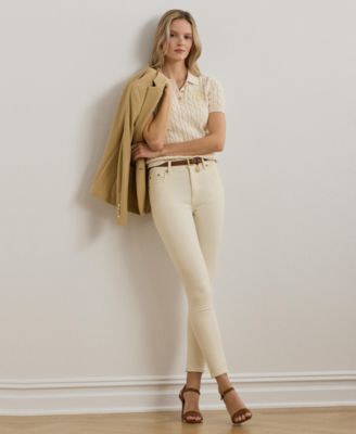 Women's Cable-Knit Polo Shirt