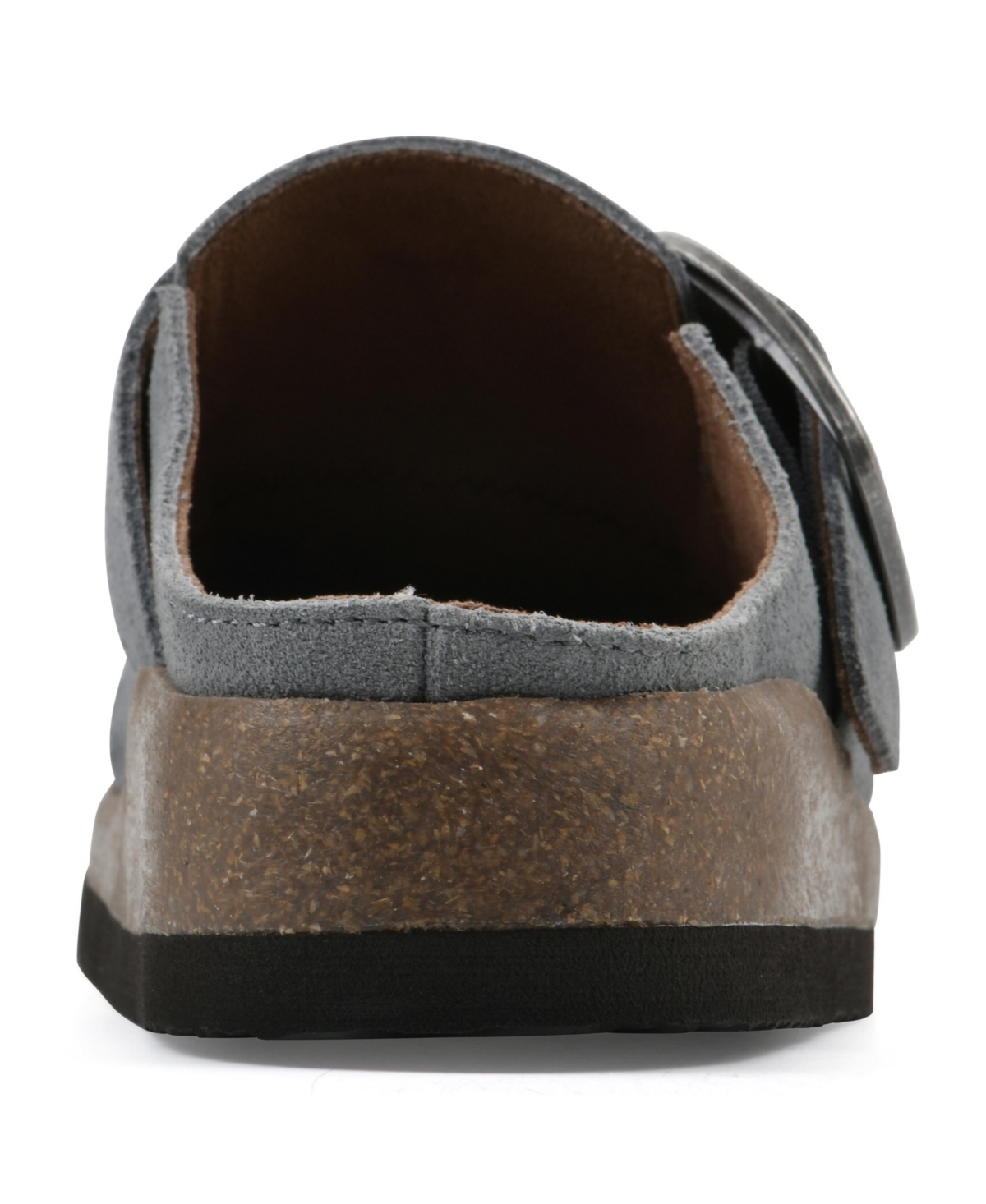 White Mountain Women's Bayberry Round Toe Mules In Blue Raspberry Suede