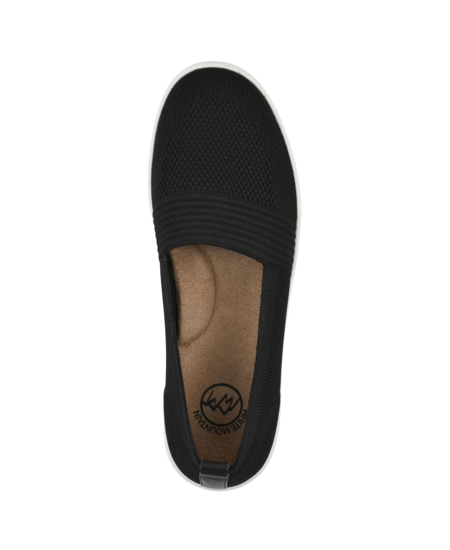 Женские кроссовки White Mountain Upright Slip-On, цвет: Чёрный — фото 4