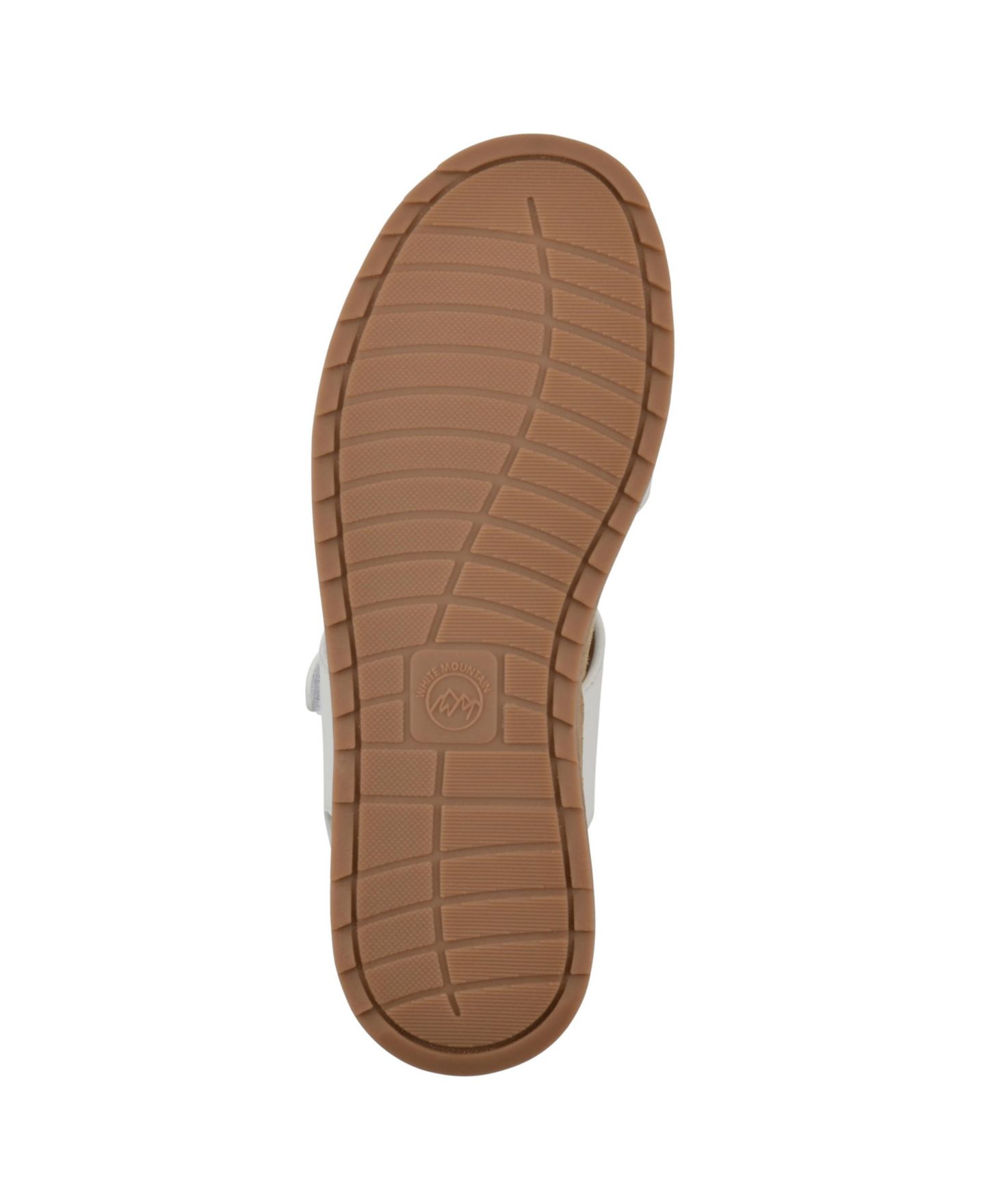 Женские сандалии White Mountain Gelato Round Toe Wedge, цвет: Белый кожаный — фото 5