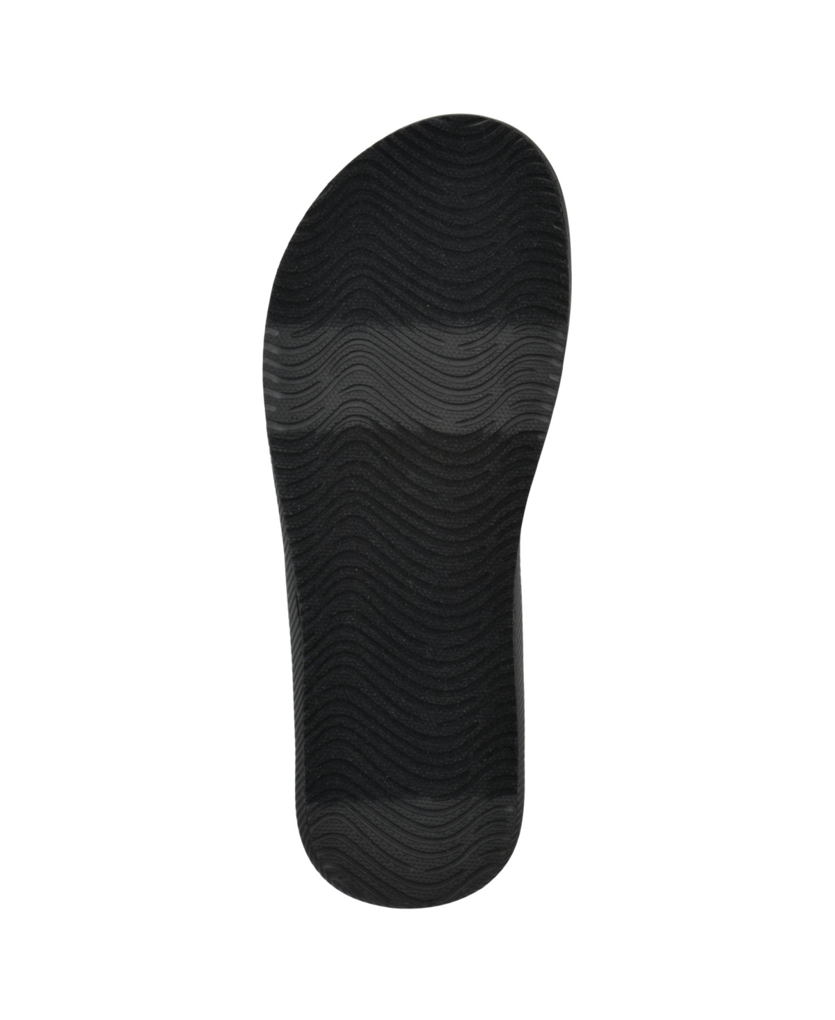 White Mountain Women's Bays Round Toe Flat Sandals In Black Fabric