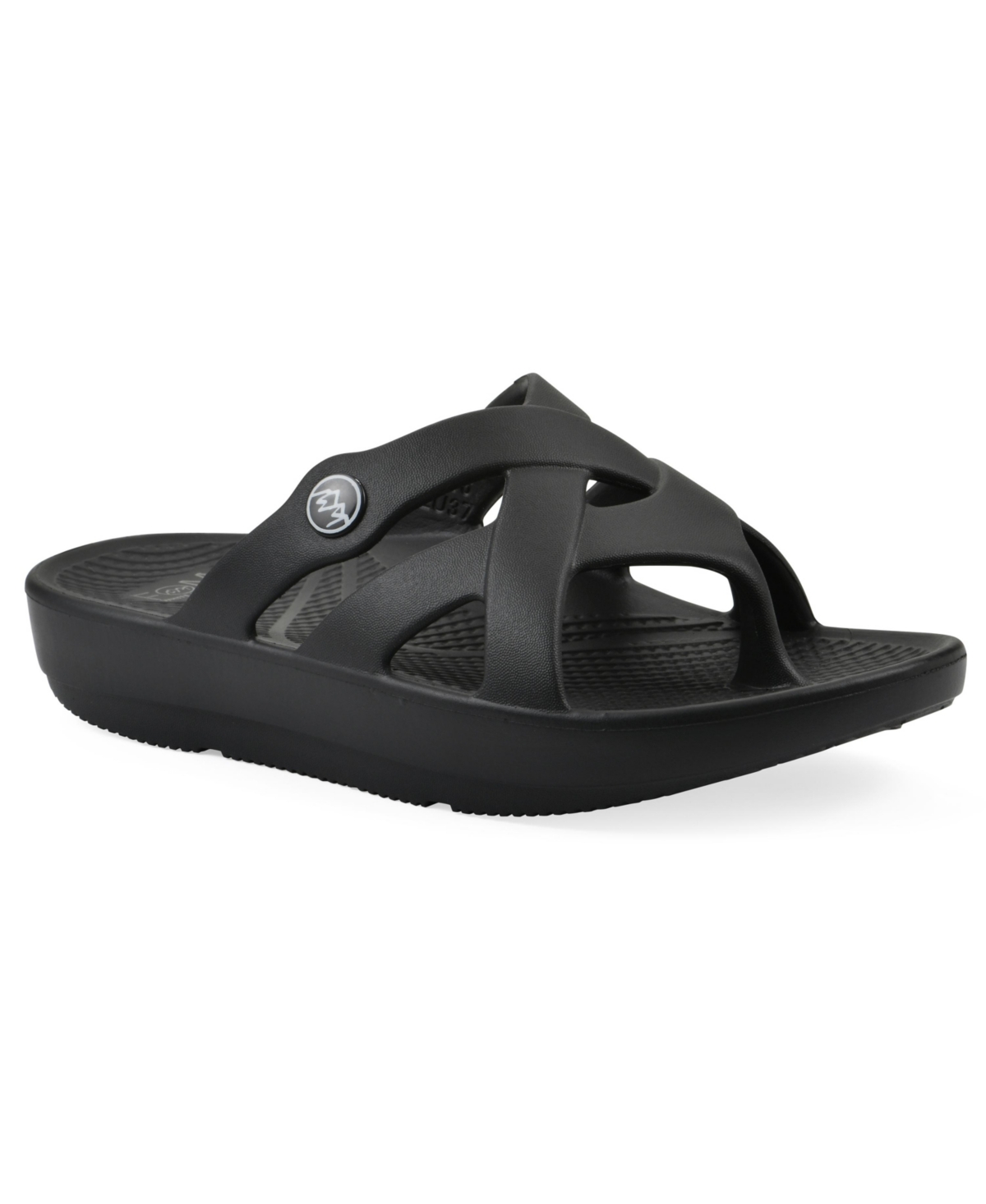 White Mountain Women's Rip Round Toe Flat Sandals