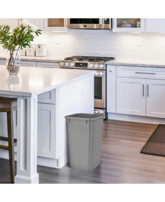 Polymer Replacement 27 qt. Trash Bin, Silver, 2 Pack, RV-1024-17-2