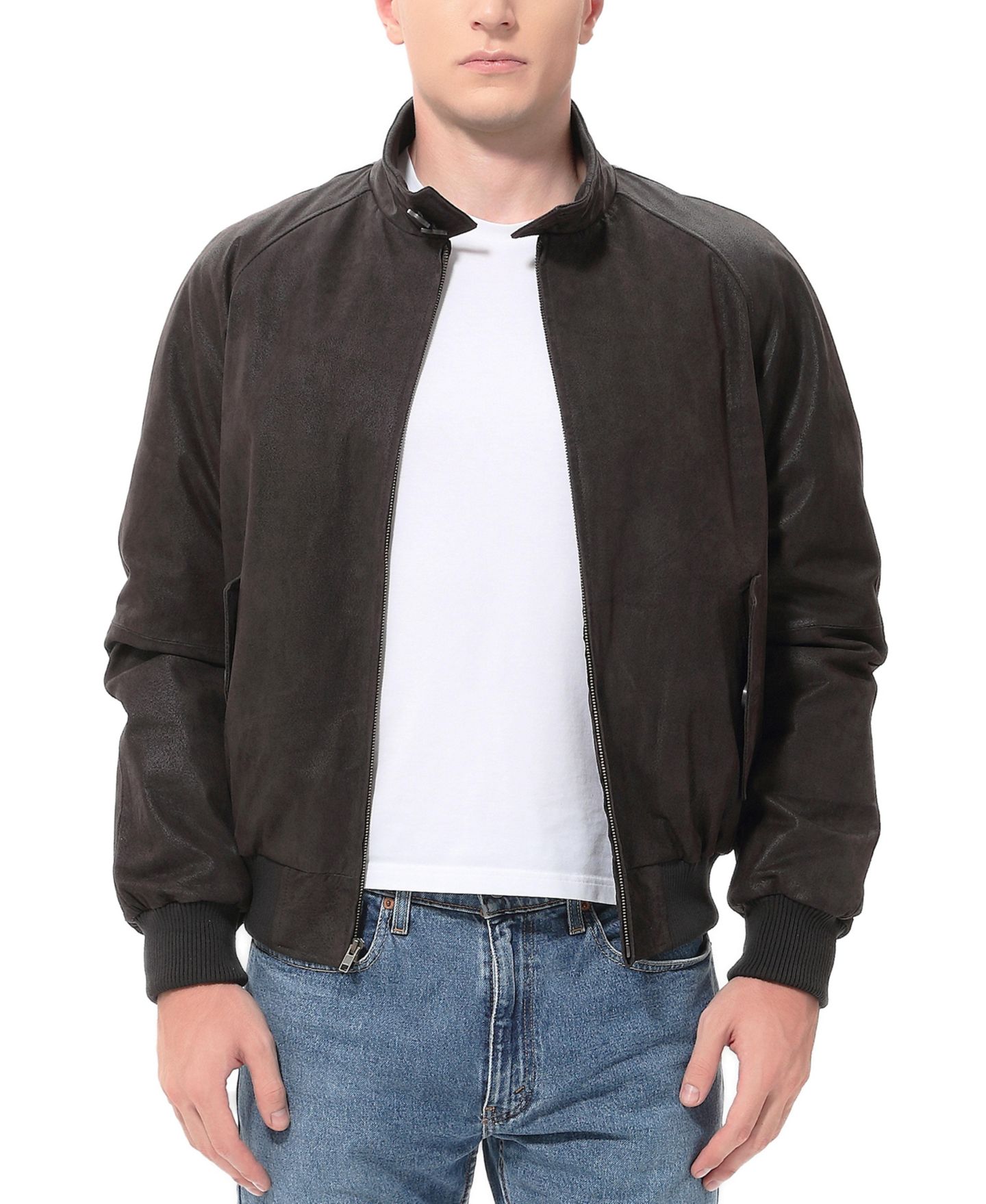 Мужская длинная винтажная кожаная куртка-бомбер Landing Leathers в стиле Второй мировой, цвет: Коричневый, вариант 1 — фото 1