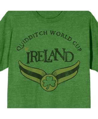 Men's Quidditch World Cup Ireland Green Short Sleeve Crew Neck Tee-XXL