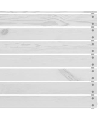 Patio Middle Sofas 2 pcs White Solid Wood Pine