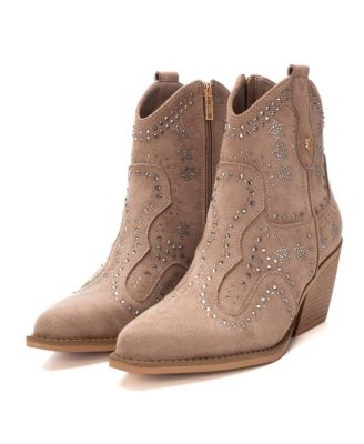 Women's Italian Western Suede Booties By XTI