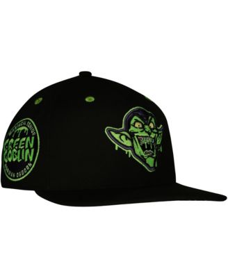 Men's Green Goblin Black Spider-Man Radioactive Glow in the Dark Fitted Hat