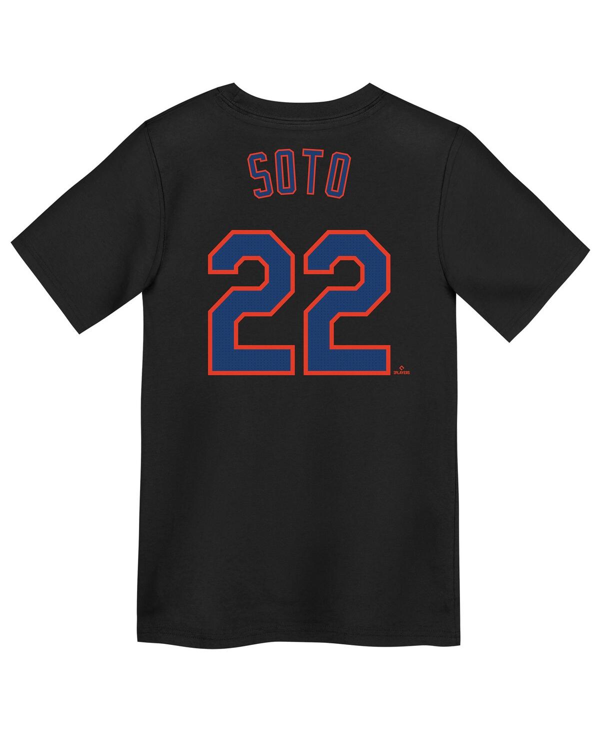 Nike Big Boys And Girls Juan Soto Black New York Mets Name Number T-shirt In Black
