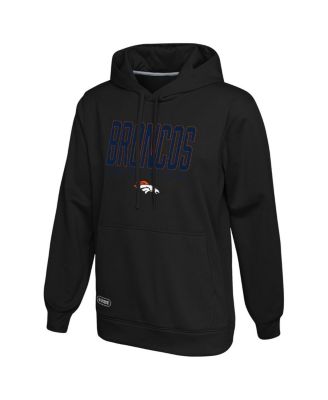 Outerstuff - Men's Black Denver Broncos Combine Authentic Pullover Hoodie