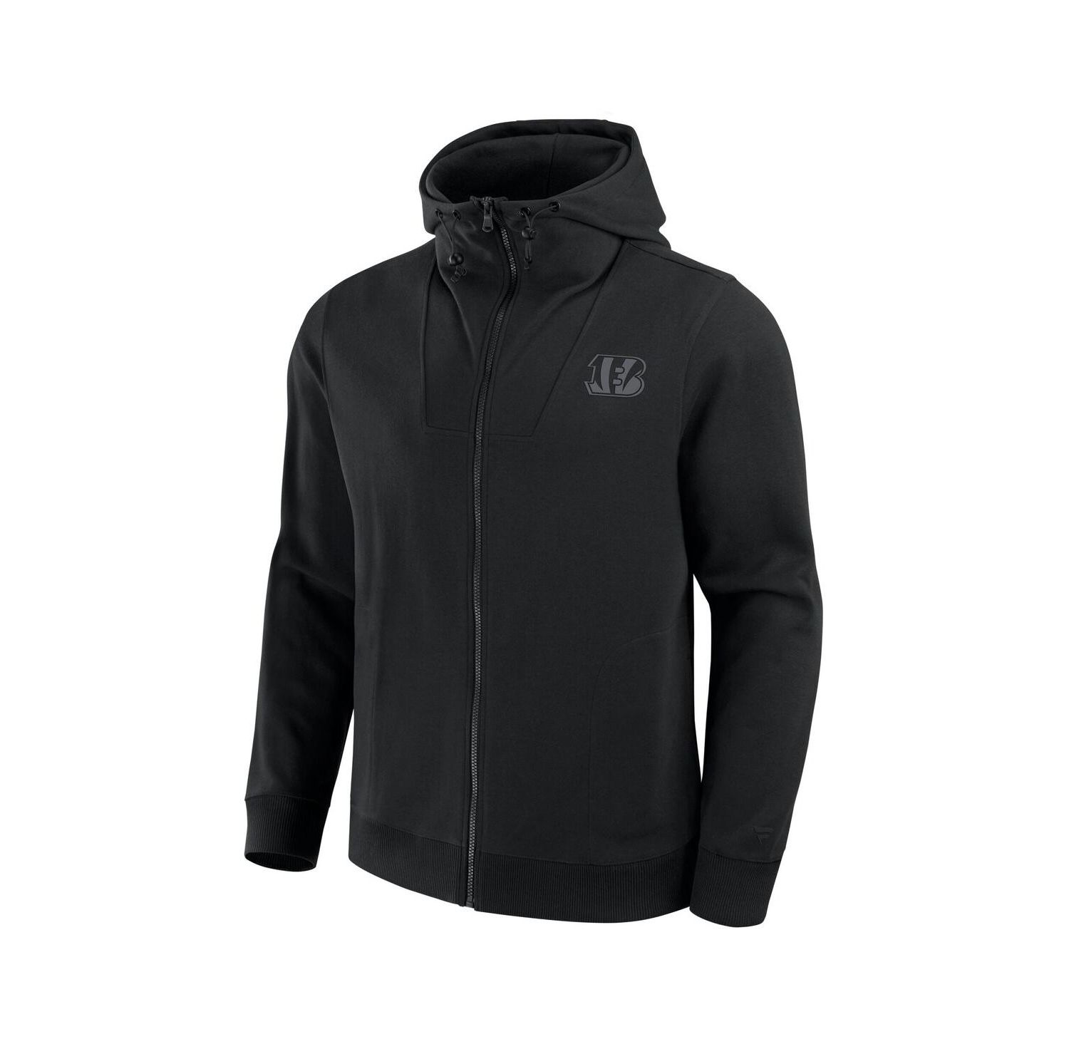 Men's and Women's Black Cincinnati Bengals Front Office Full-Zip Hoodie