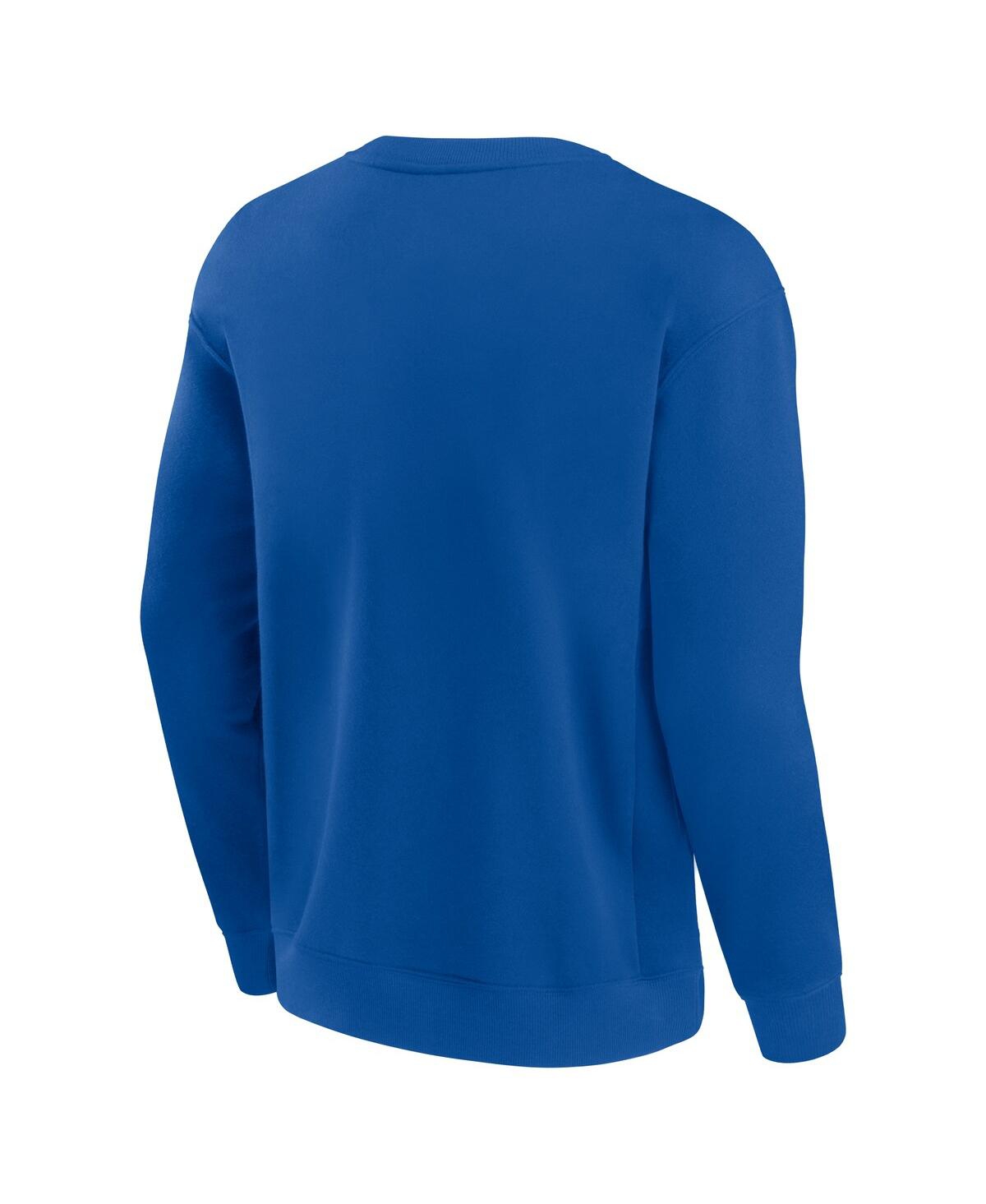 Shop Fanatics Men's And Women's Royal Buffalo Bills Elements Unlimited Fleece Pullover Sweatshirt