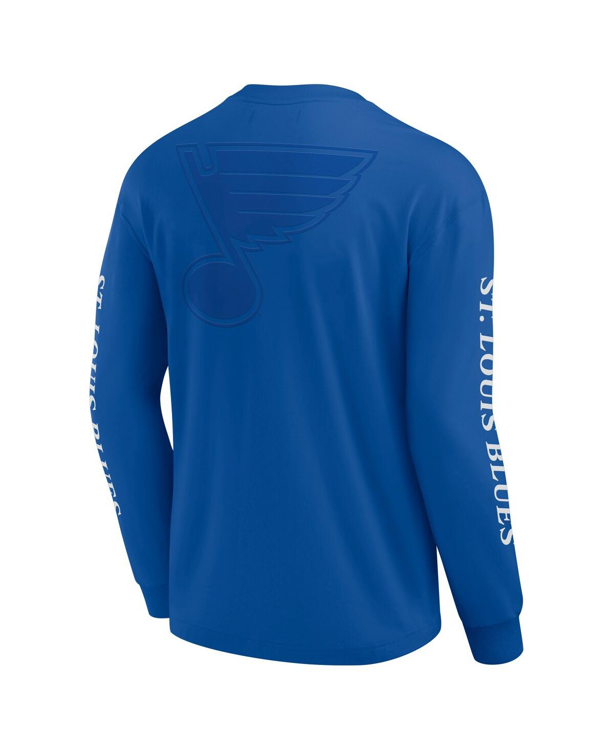Fanatics Men's Blue St. Louis Blues Elements Strive Long Sleeve T-shirt In Blue