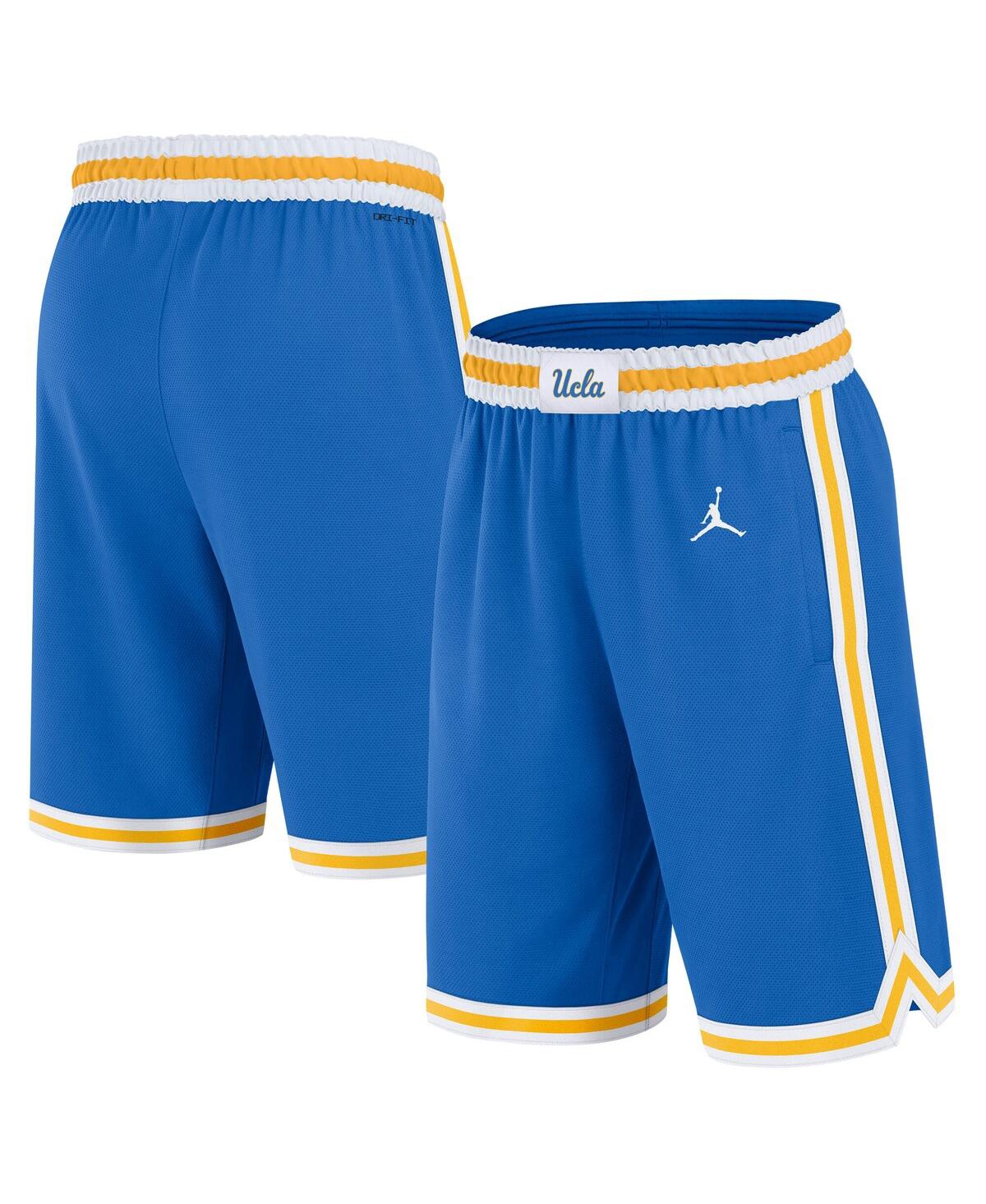 JORDAN MEN'S BLUE UCLA BRUINS ROAD REPLICA PERFORMANCE BASKETBALL SHORTS 