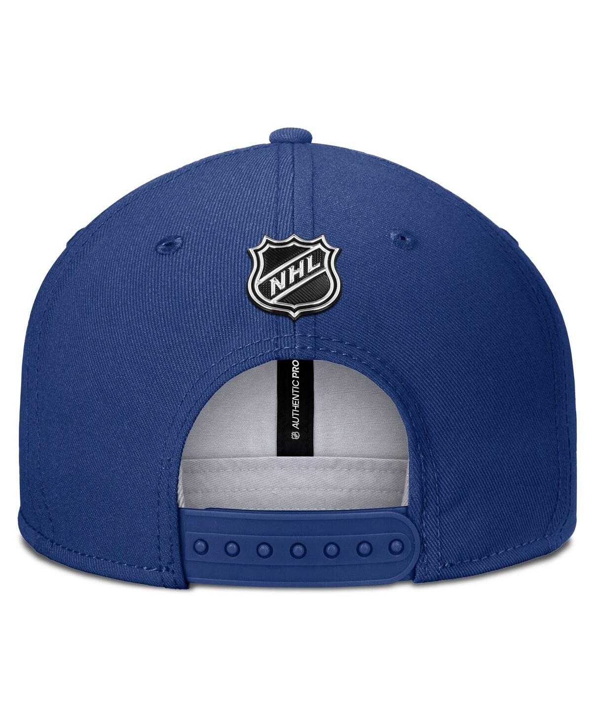 Fanatics Men's Blue Toronto Maple Leafs Authentic Pro Rink Snapback Hat In Blue