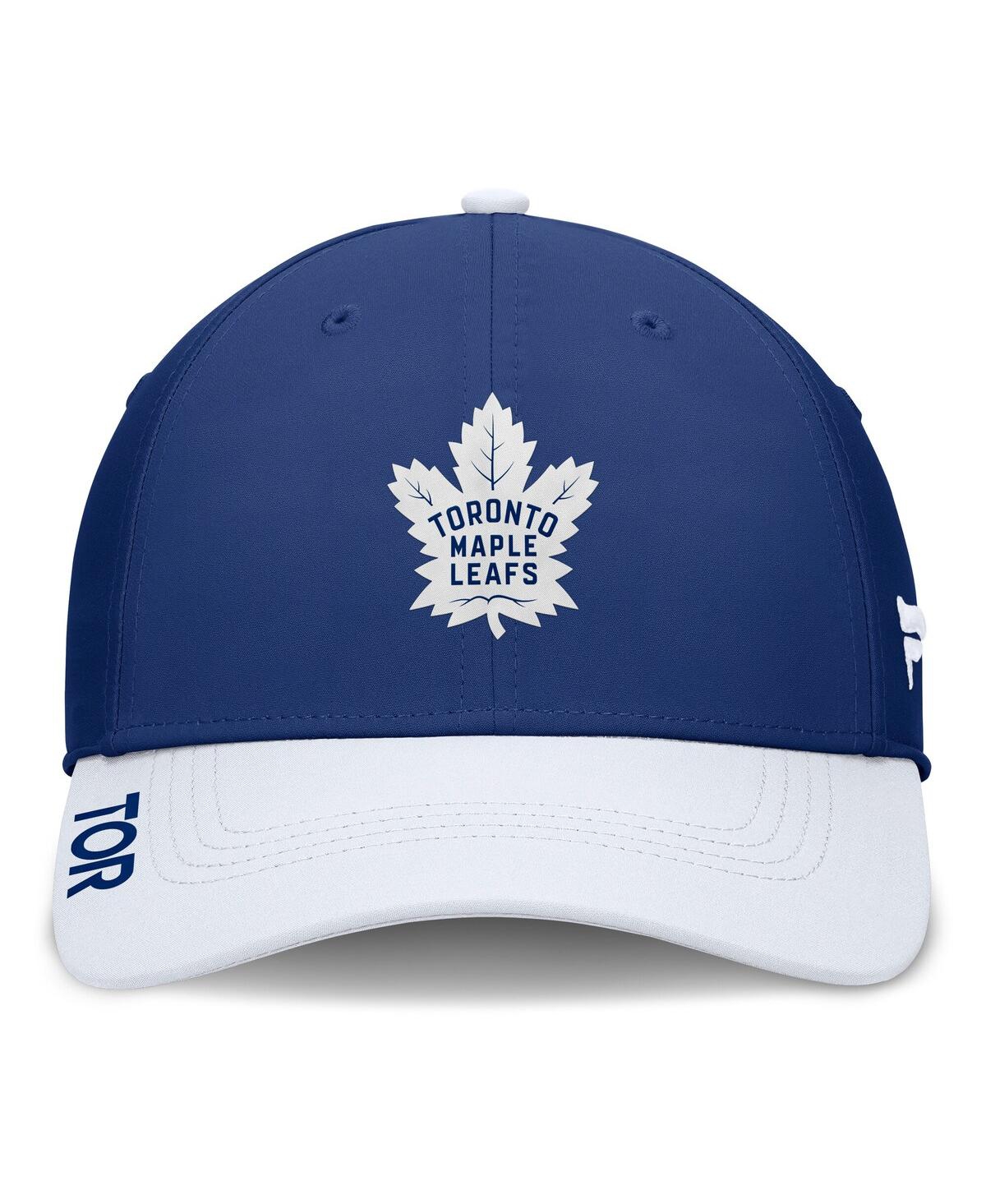 Fanatics Men's Blue/white Toronto Maple Leaf's Authentic Pro Rink Flex Hat In Blue,white