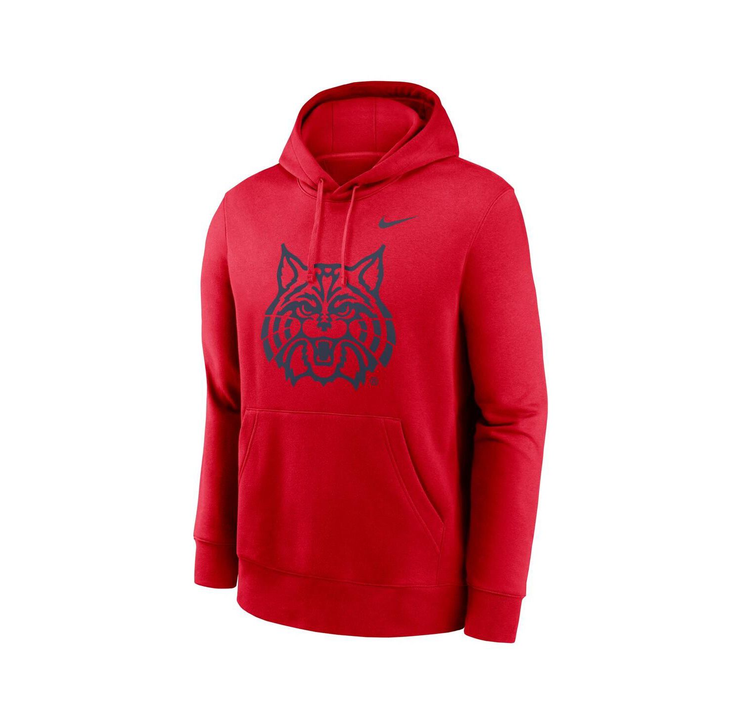 Men's Red Arizona Wildcats Primetime Alternate Logo Club Fleece Pullover Hoodie