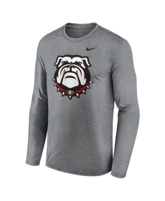 Men's Heather Gray Georgia Bulldogs Primetime Alternate Logo Legend Long Sleeve T-Shirt