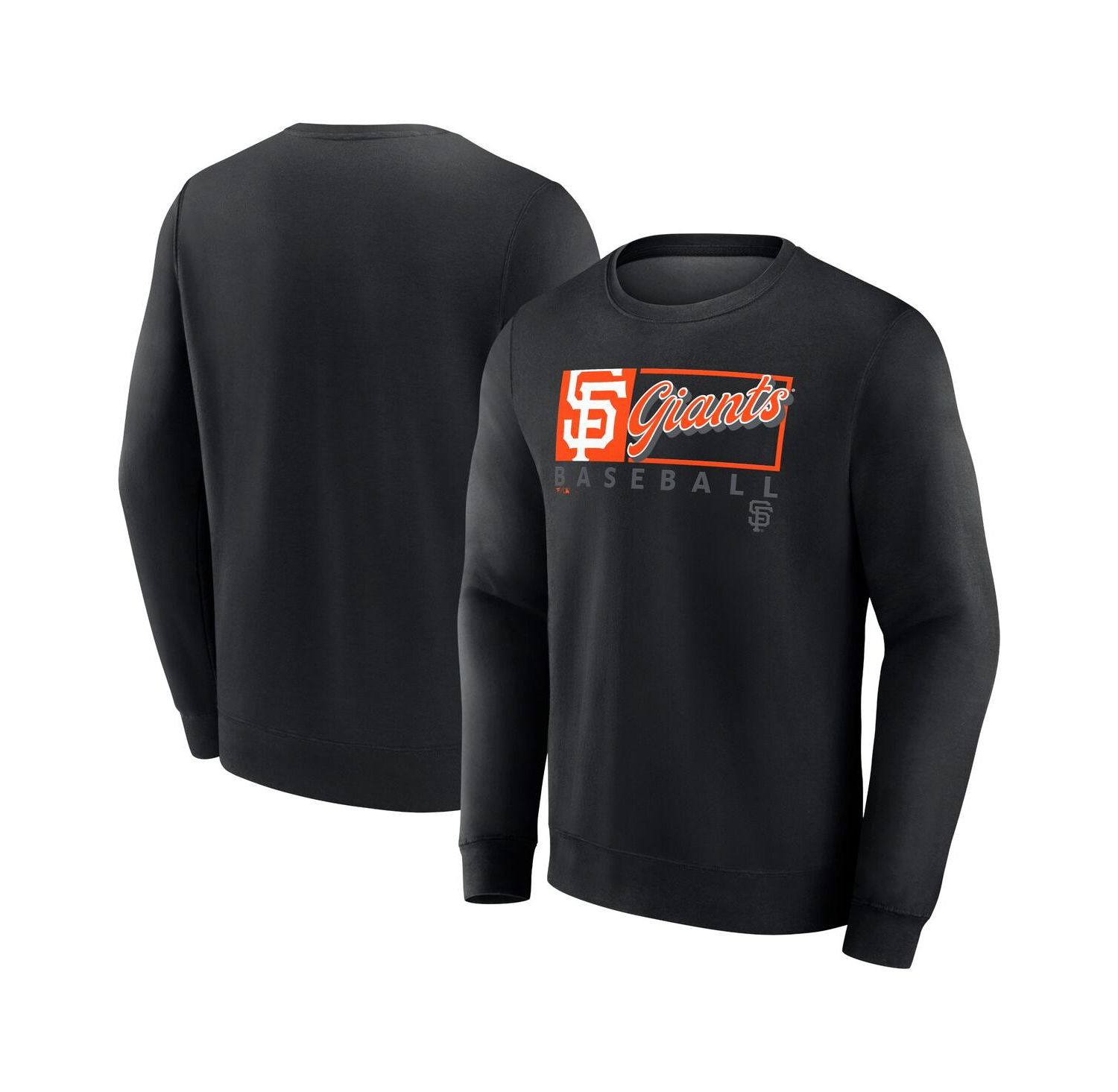 Men's Black San Francisco Giants Focus Fleece Pullover Sweatshirt