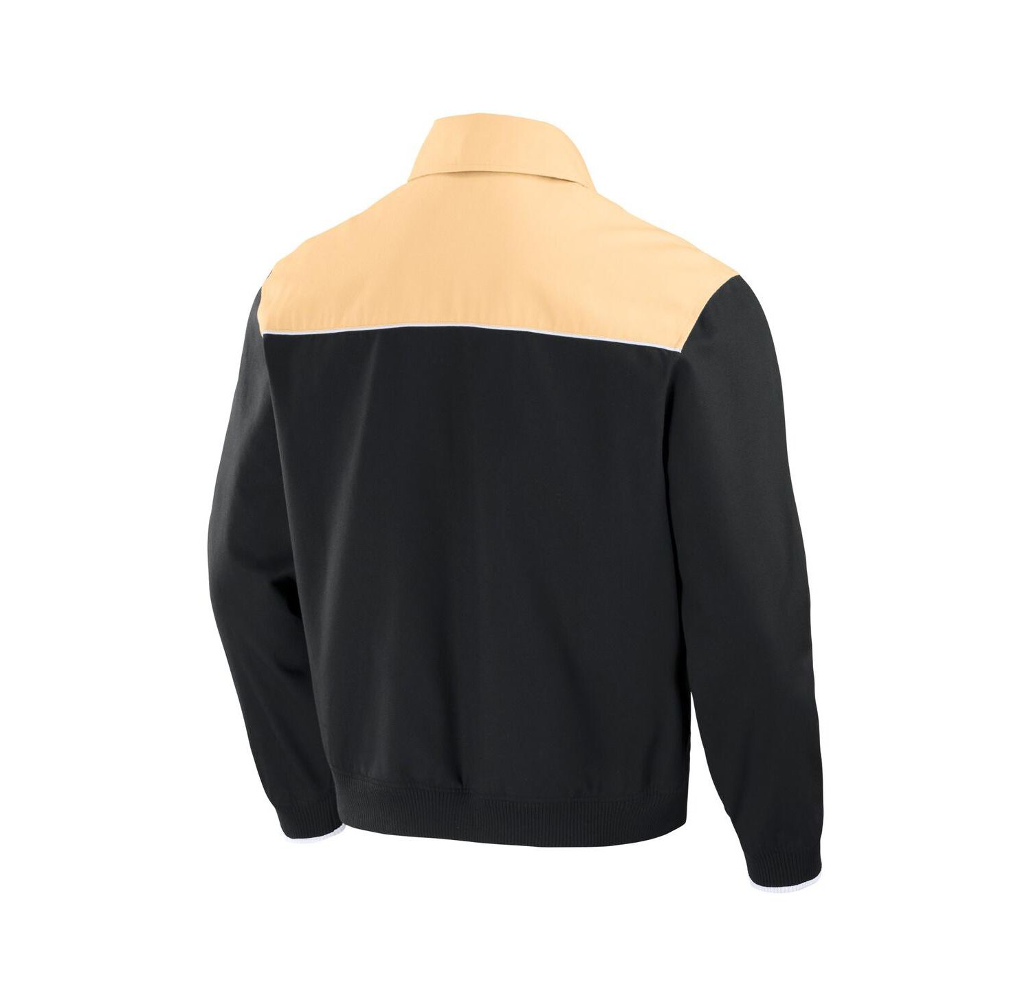 Darius Rucker Collection by Men's Black/Tan New York Mets Canvas Bomber Full-Zip Jacket