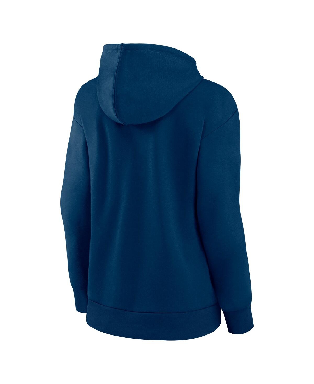 Fanatics Women's Navy Seattle Kraken Authentic Pro Core Primary Fleece Pullover Hoodie In Navy