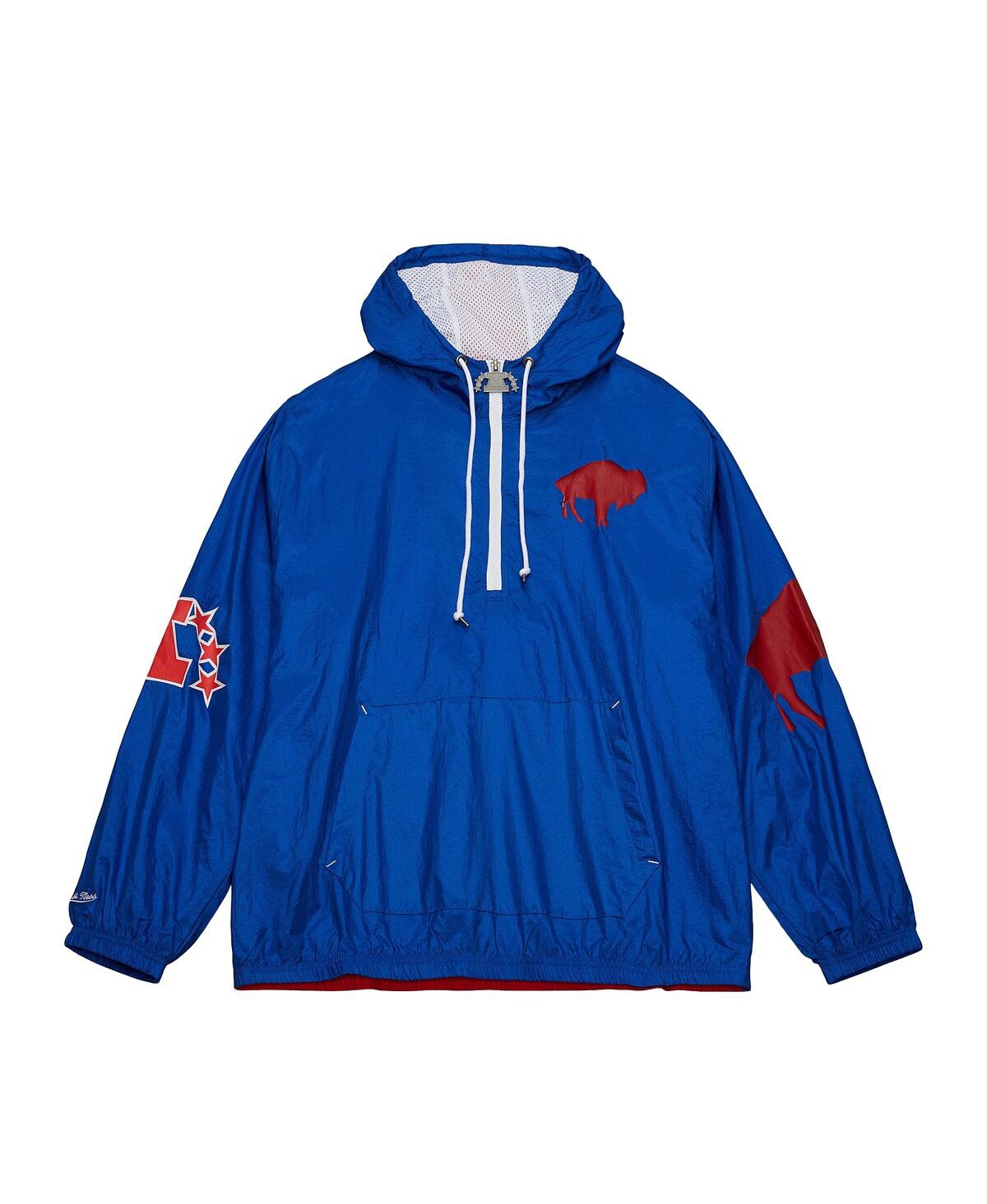 Mitchell & Ness Men's Royal Buffalo Bills Team Og Anorak Half-zip Windbreaker In Royal