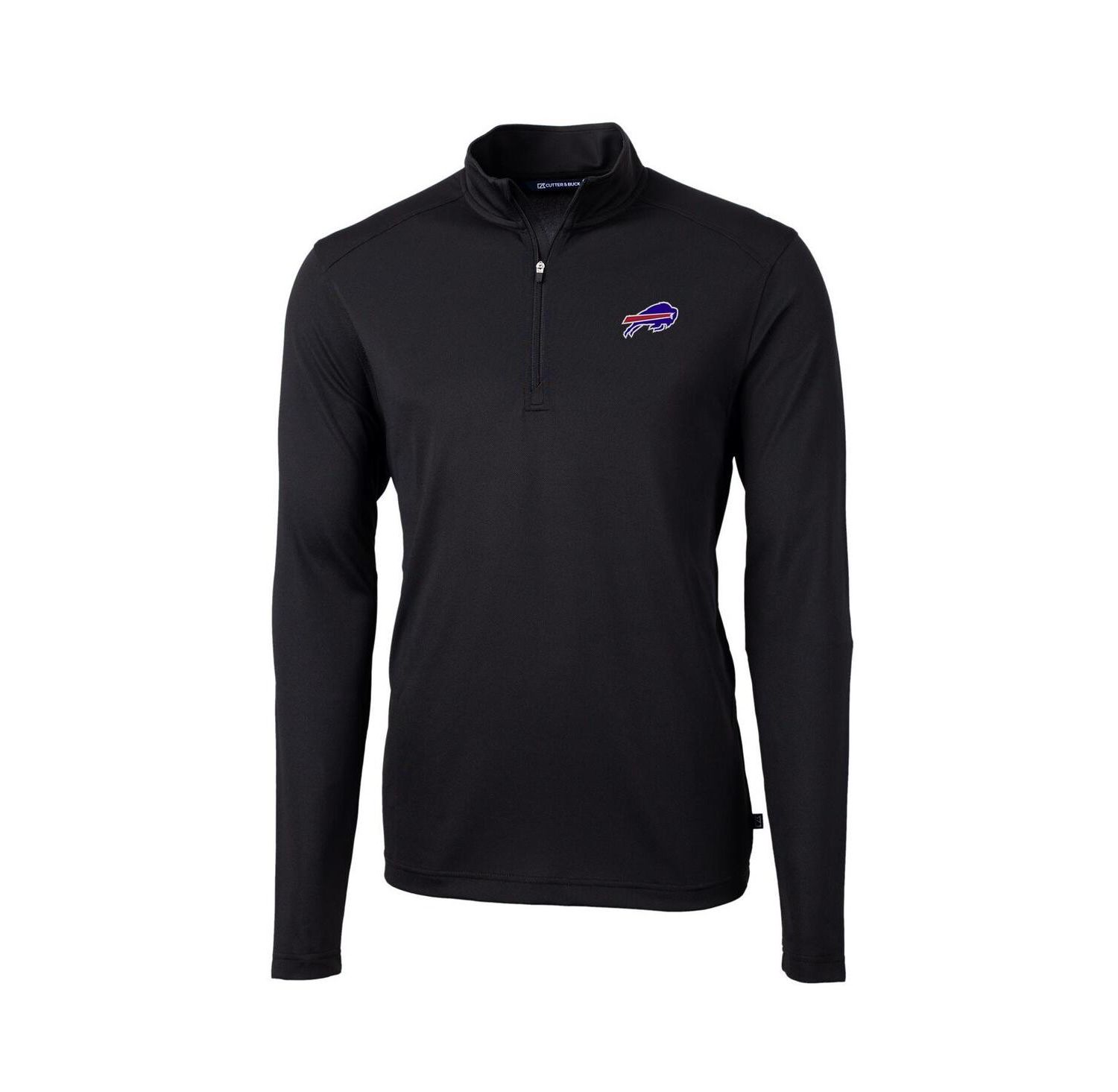 Men's Black Buffalo Bills Virtue Eco Pique Quarter-Zip Pullover Jacket
