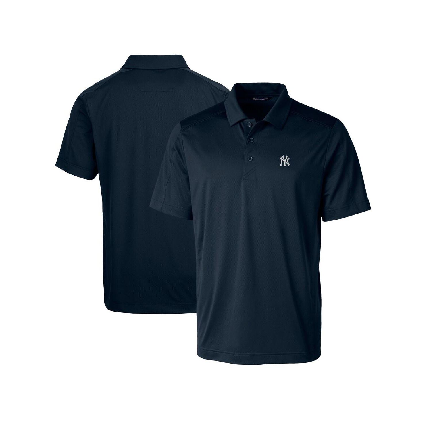 Men's Navy New York Yankees Prospect Textured Stretch Polo