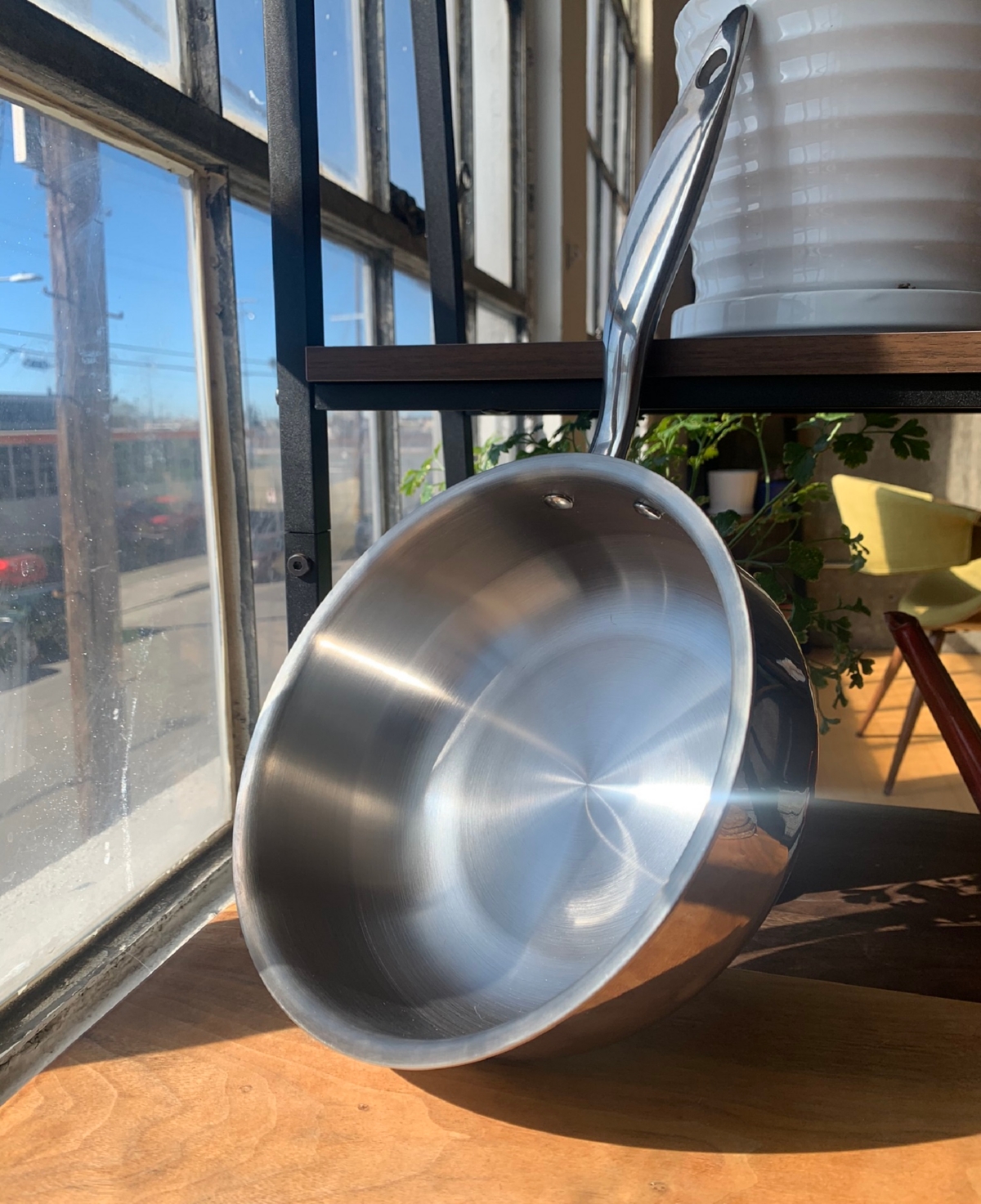 Heritage Steel Titanium Series Fully Cladded 3-quart Saucier With Lid In Stainless Steel