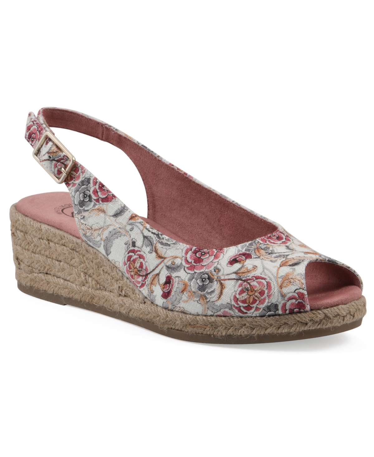 White Mountain Women's Maize Espadrille Wedge Sandals