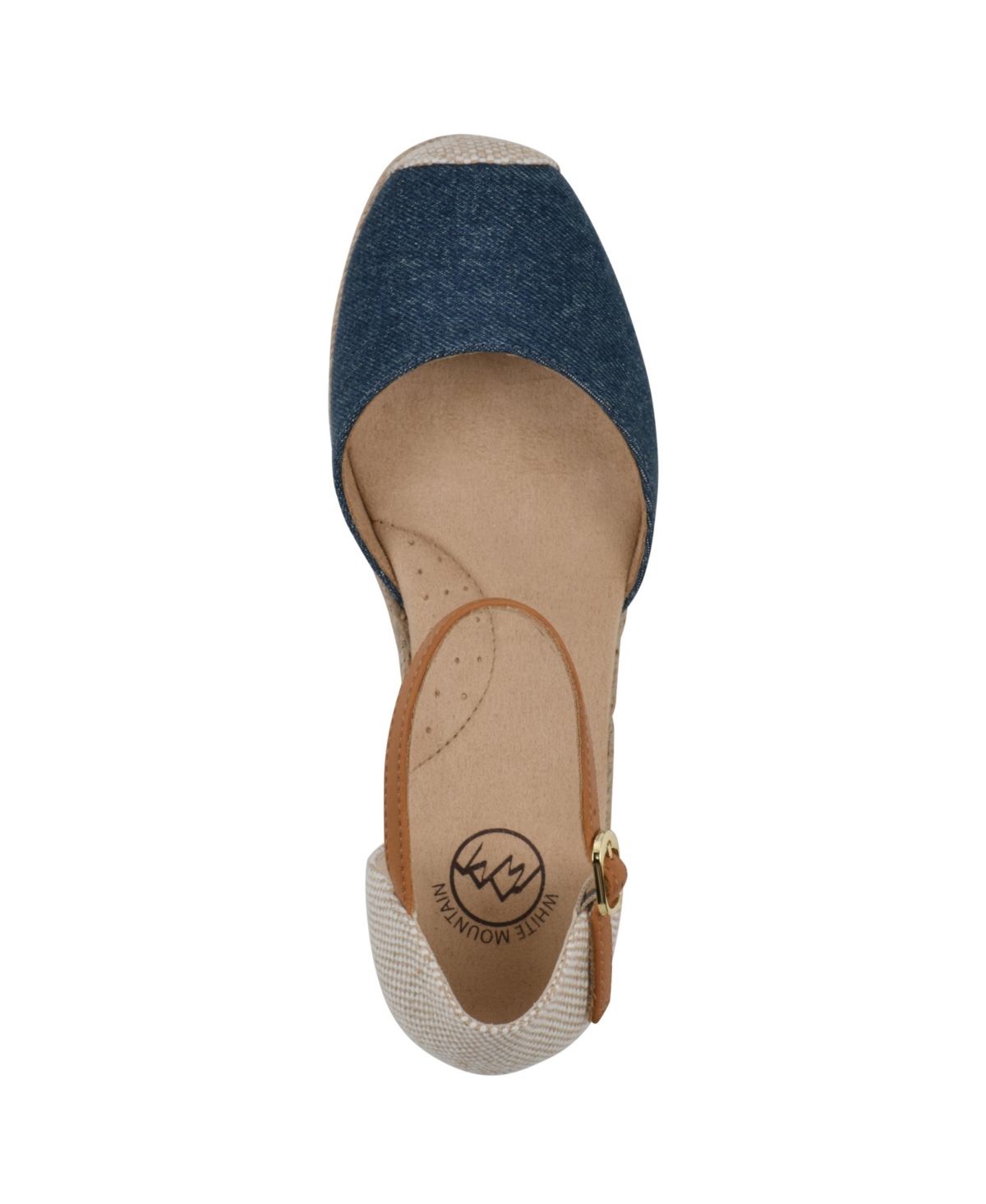 WHITE MOUNTAIN WOMEN'S MAINTAIN ESPADRILLE WEDGE SANDALS 