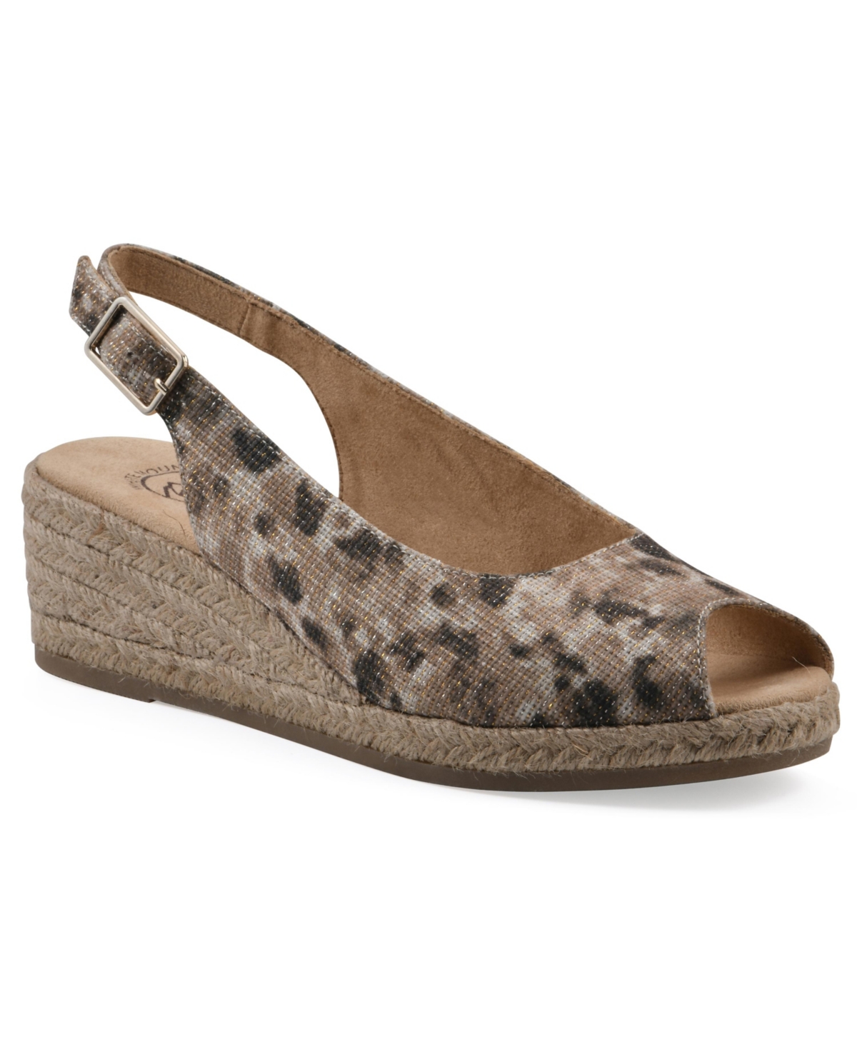 White Mountain Women's Maize Espadrille Wedge Sandals