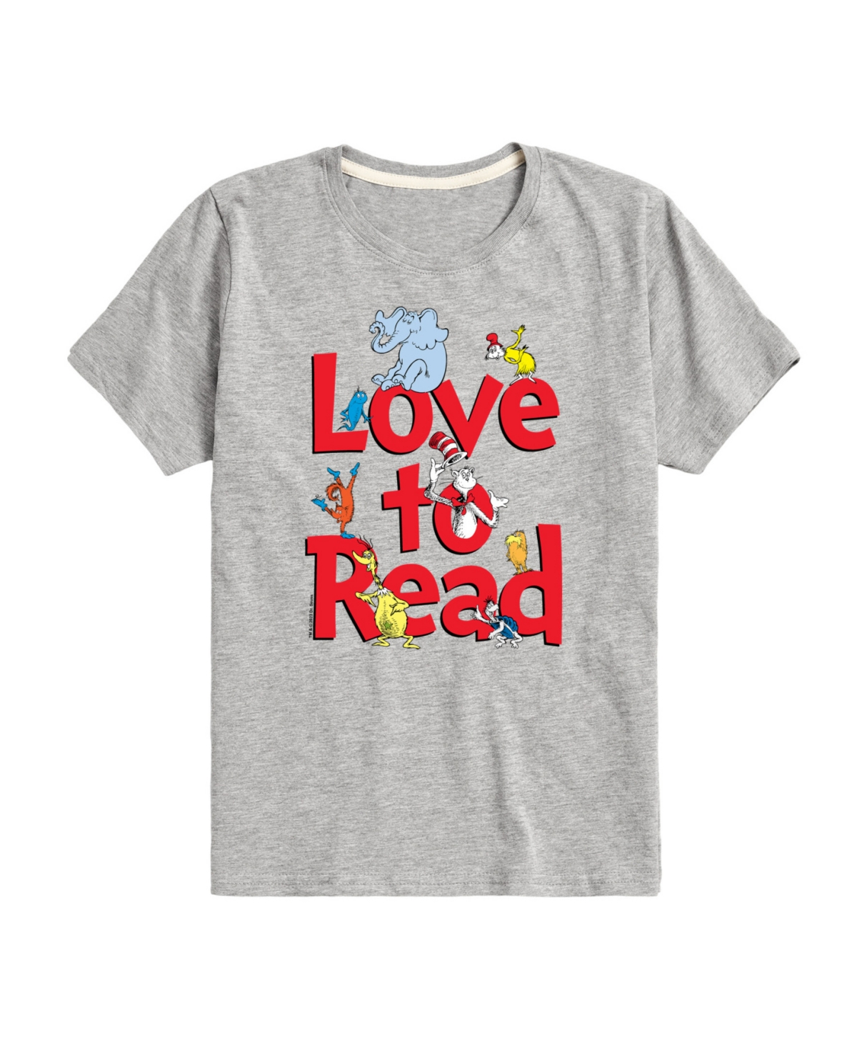 Shop Hybrid Big Boys Love To Read Graphic T-shirt In Gray