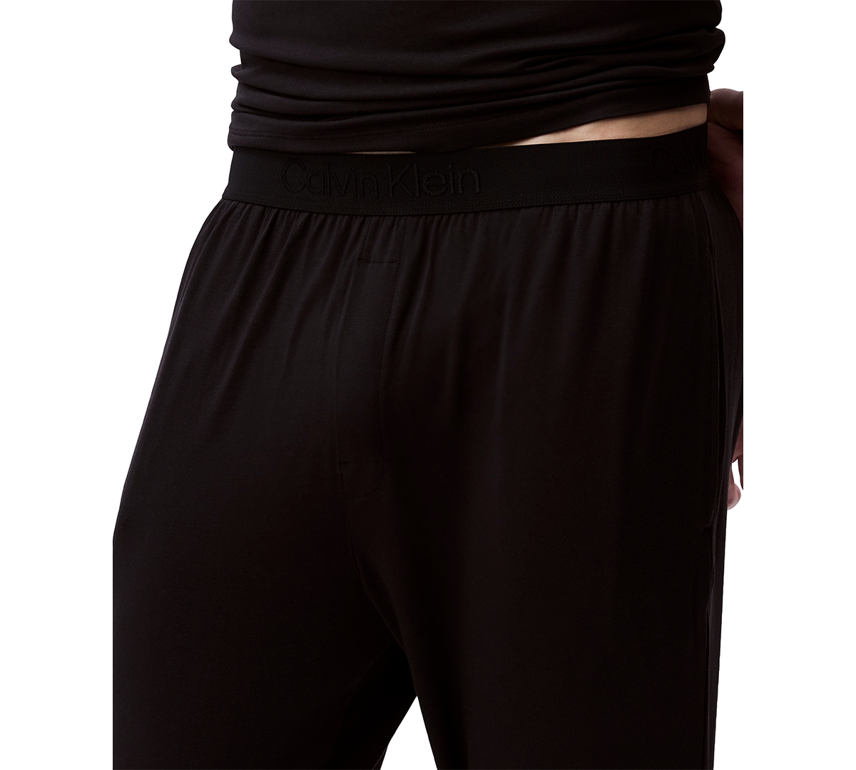 Calvin Klein Men's Ultrasoft Stretch Sleep Pants In Black