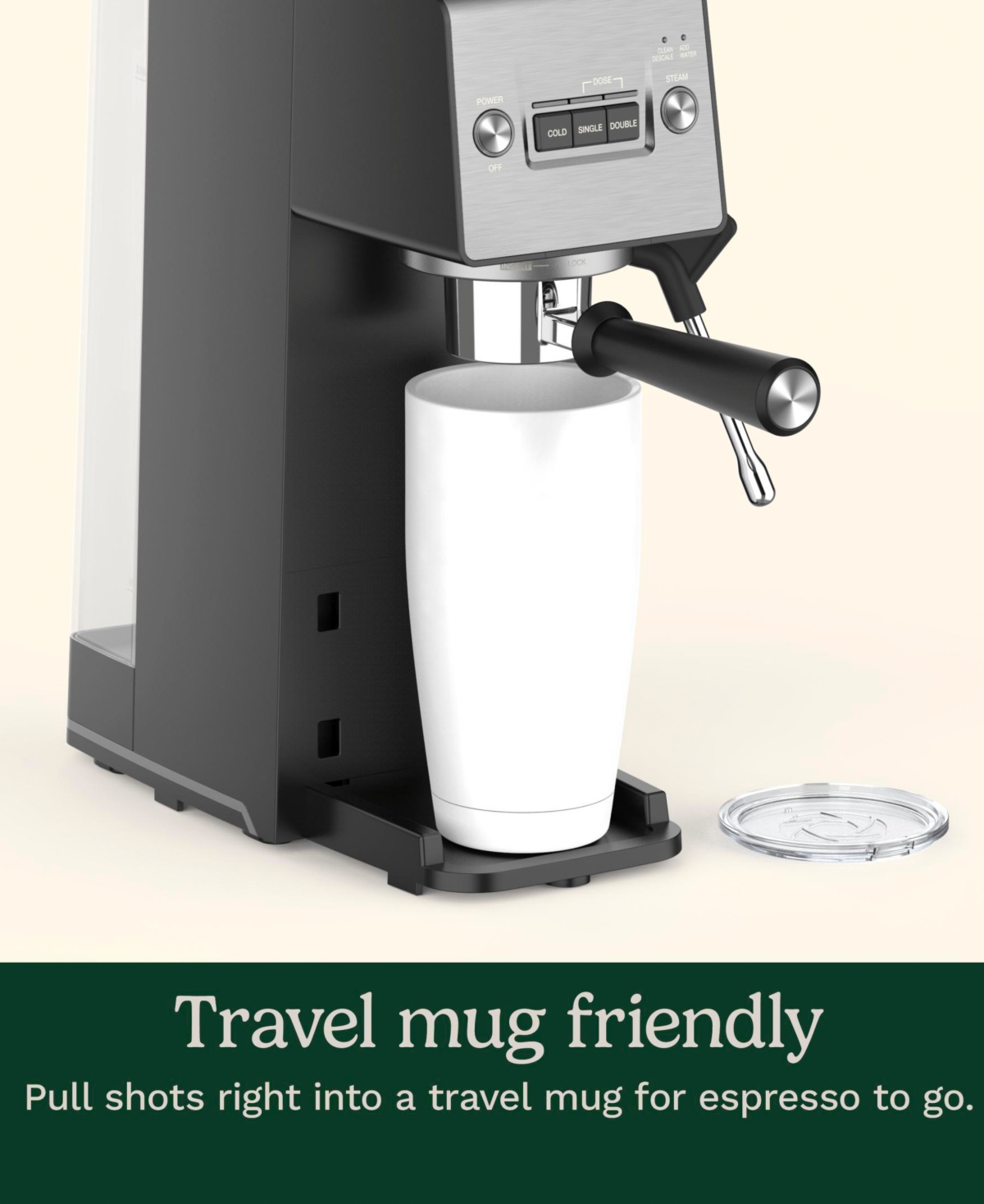 Cuisinart Espresso Bar Slim Espresso Machine, Em-160 In Black And Stainless