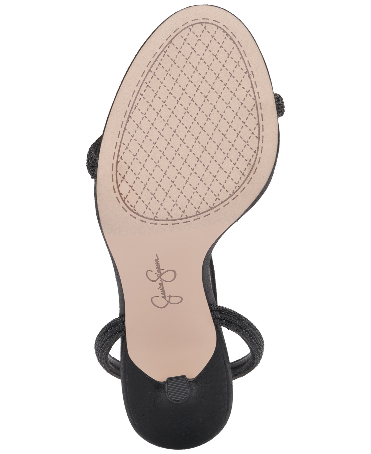 Jessica Simpson Women's Baharia Ankle-strap Dress Sandals In Black Rhinestone