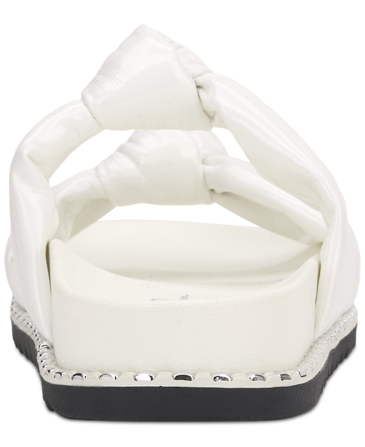 Jessica Simpson Caralyna Platform Slide Sandal In White Patent