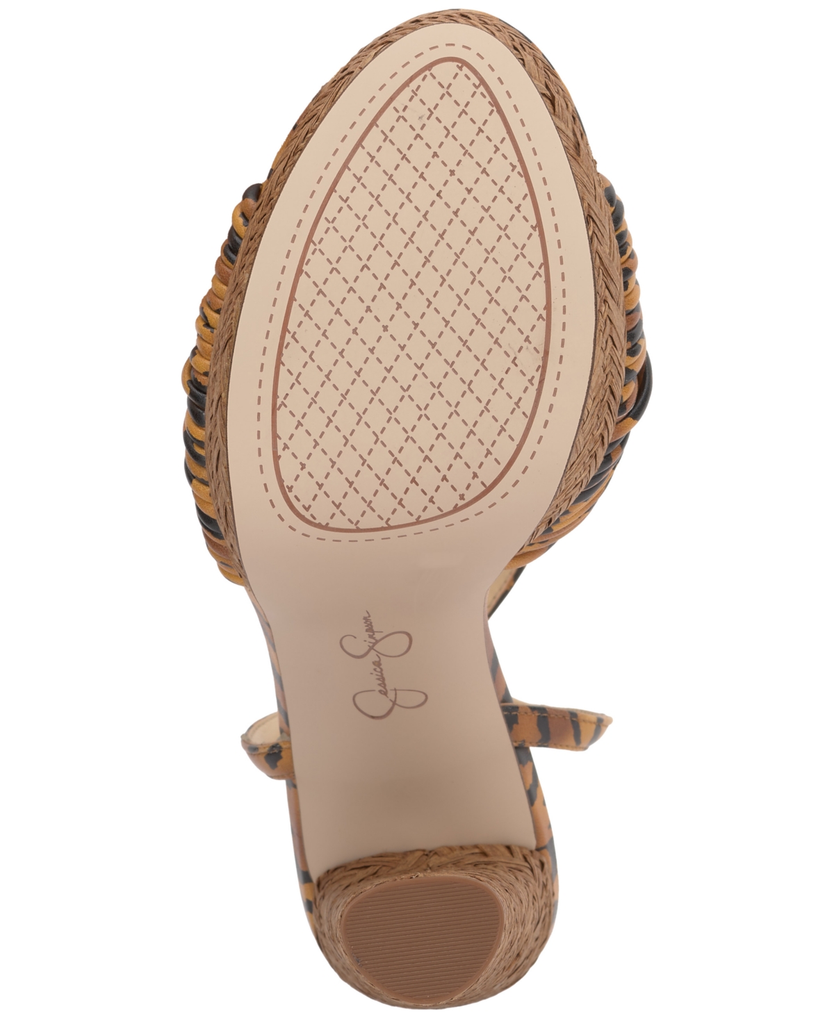 Jessica Simpson Immie Platform Sandal In Natural Leopard