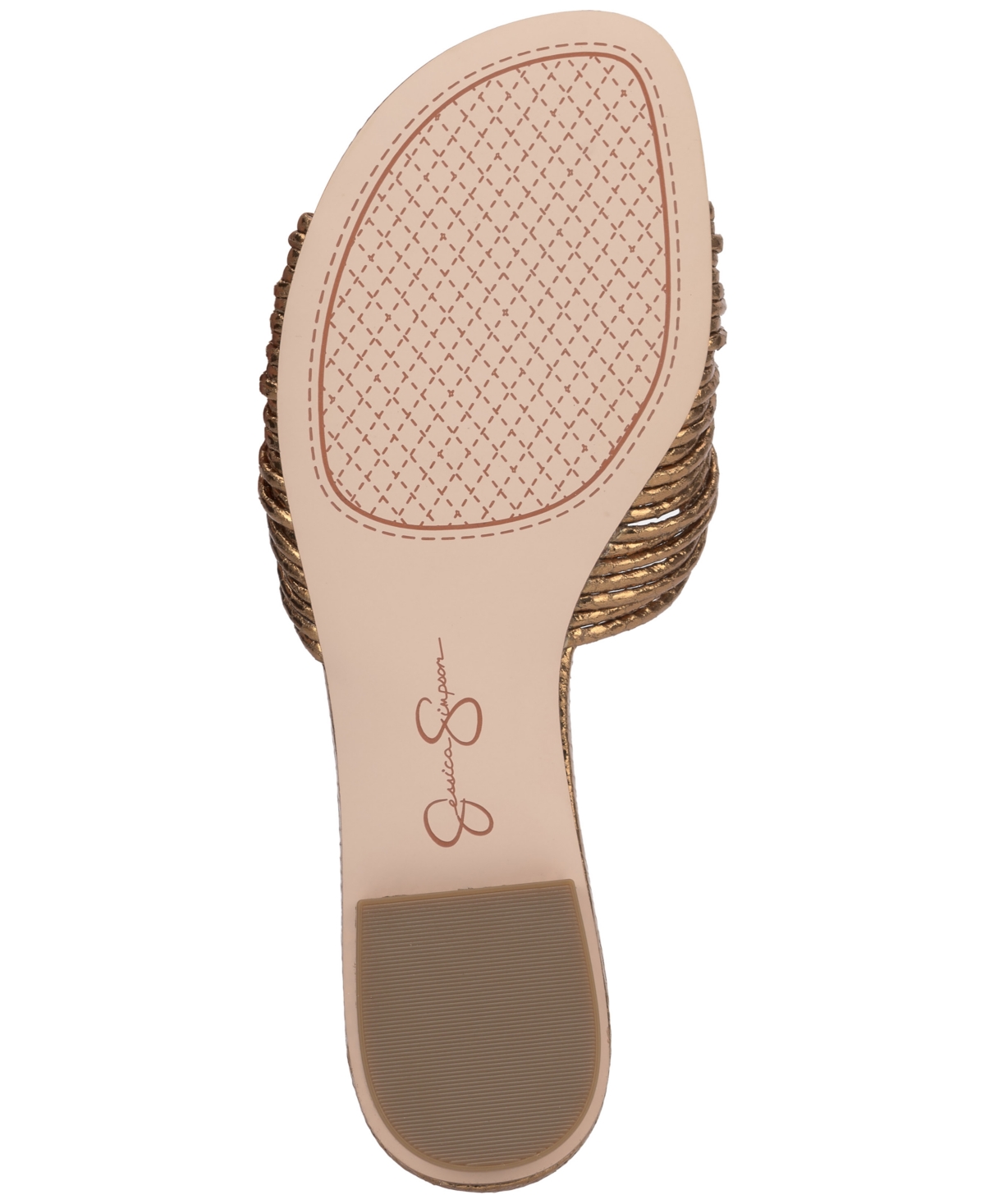 Jessica Simpson Dydra Slide Sandal In Bronze Snake