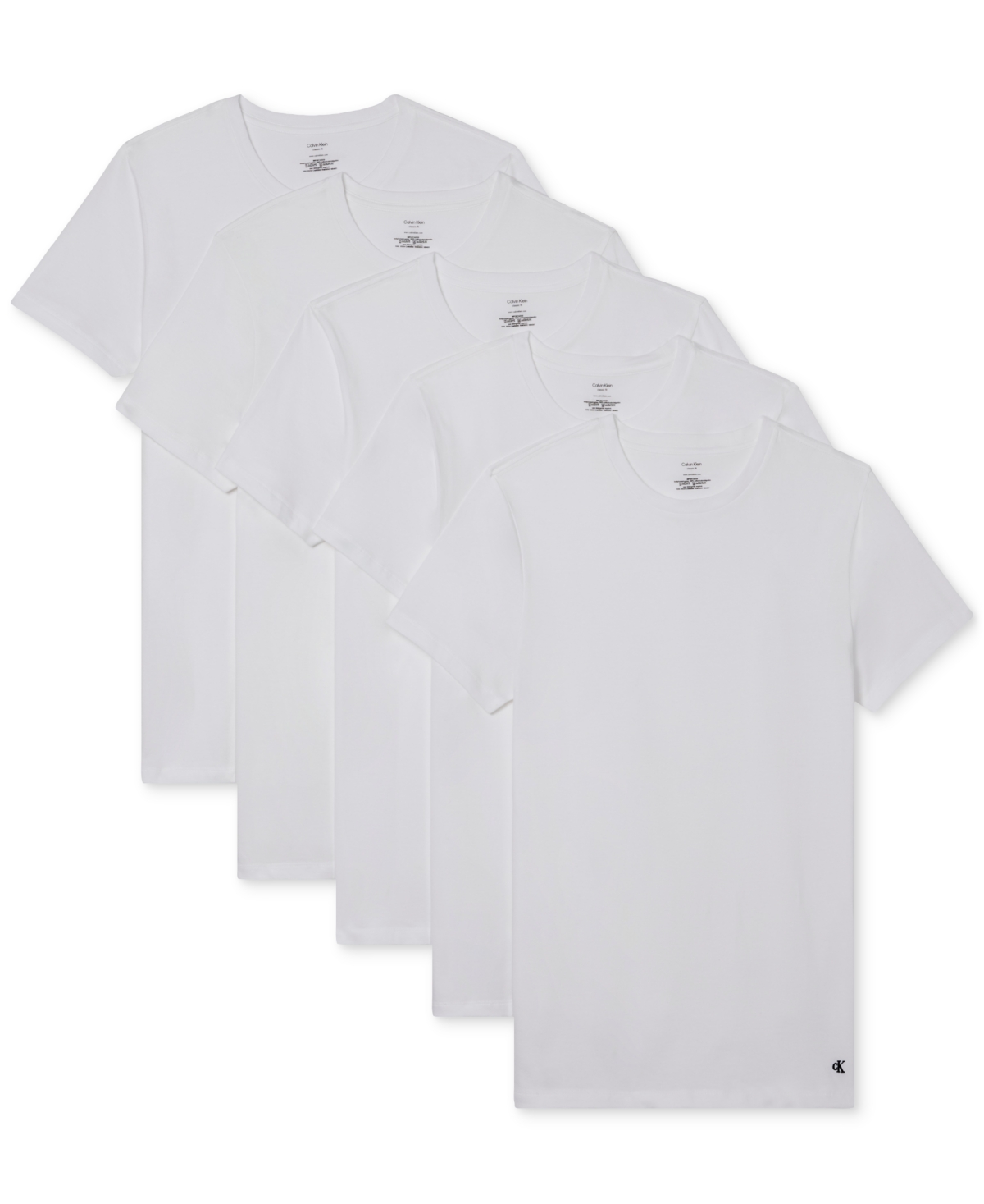 Calvin Klein 3-pack Classic Cotton Crewneck T-shirts In White