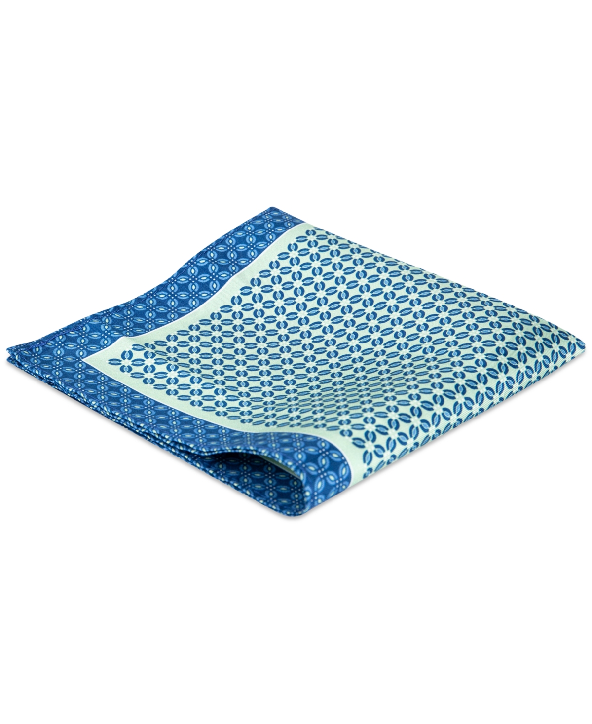 Tommy Hilfiger Men's Solid Bow Tie & Medallion Pocket Square Set In Green